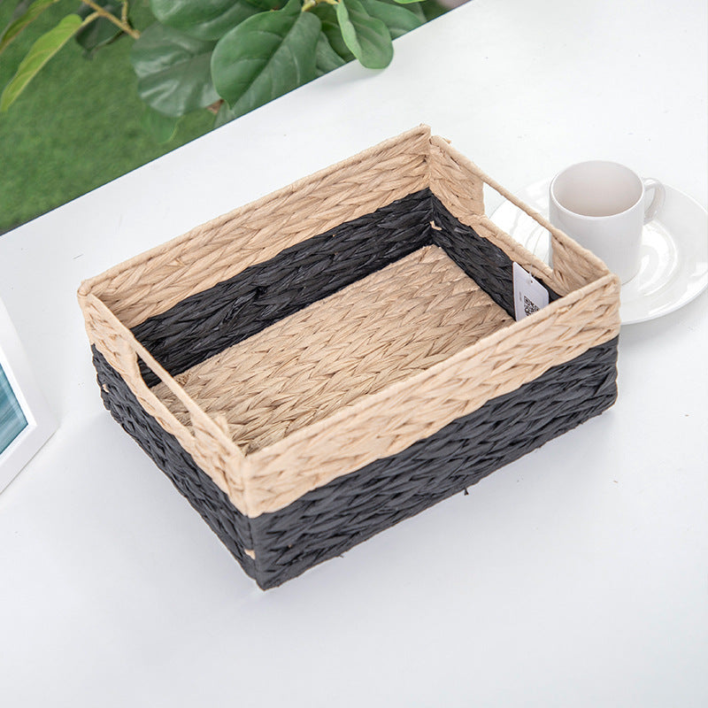 Woven Rectangular Storage Tray