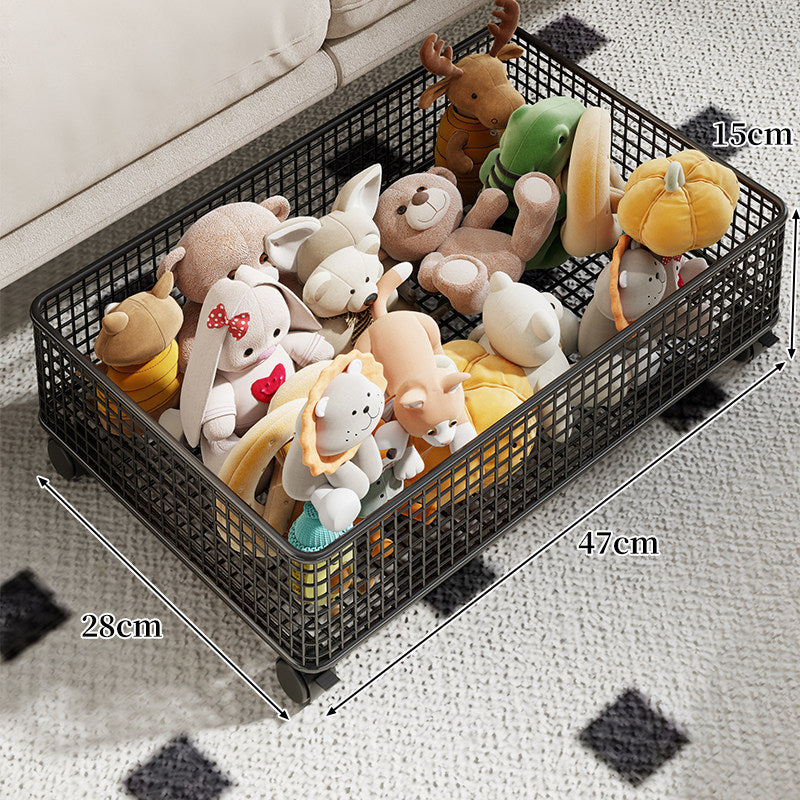 Rectangular Metal Mesh Organizer Basket for Toys & Home Storage