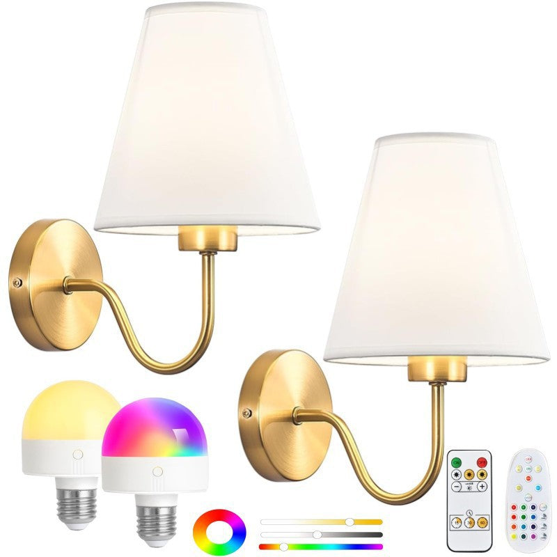 Modern remote control wall lamp