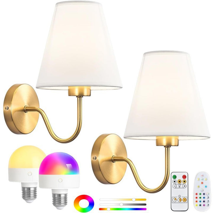 Modern remote control wall lamp