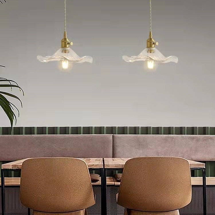 Vintage Glass Ceiling Pendant Light