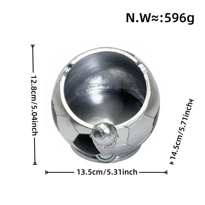 Decorative figure football with glossy surface