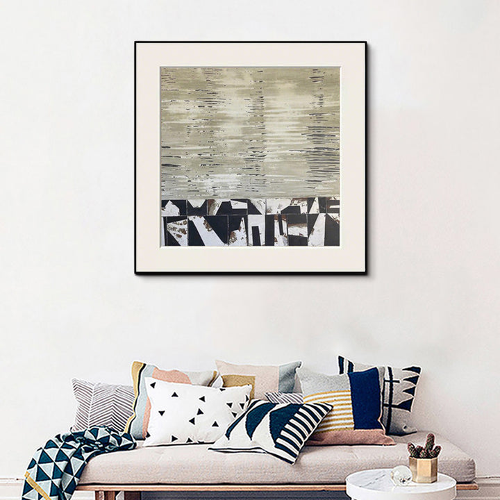 Abstract Patterned Framed Wall Art