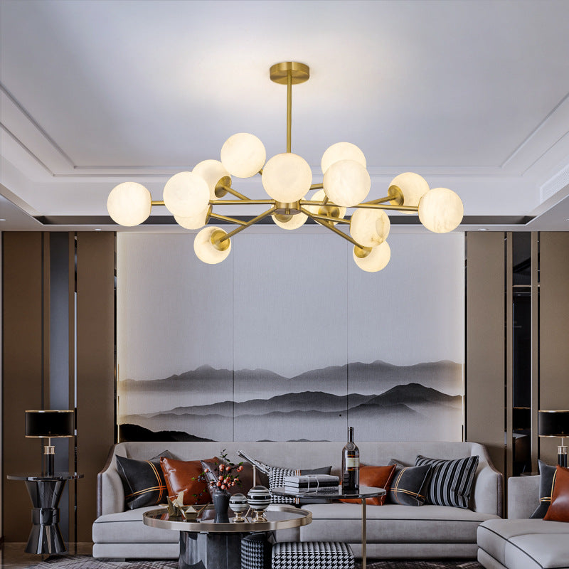 Modern sculptural pendant lamp