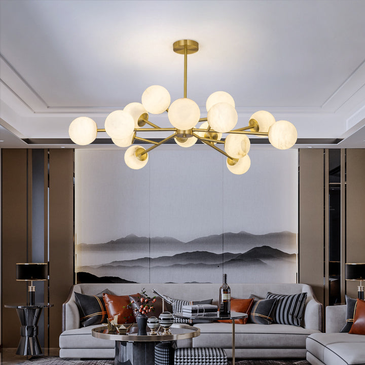 Modern sculptural pendant lamp