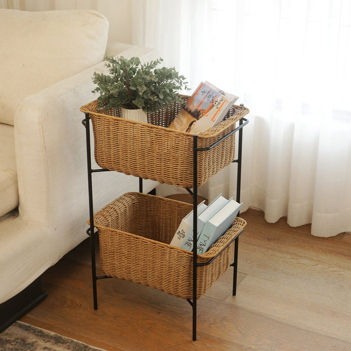 Multifunctional basket stand