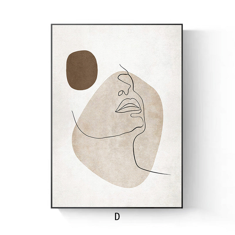 Elegant Line Drawing Floral Wall Art