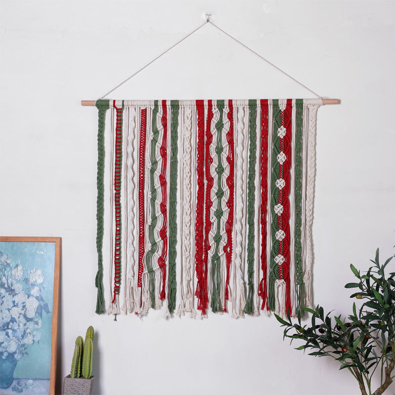 Wall hanging made of woven material