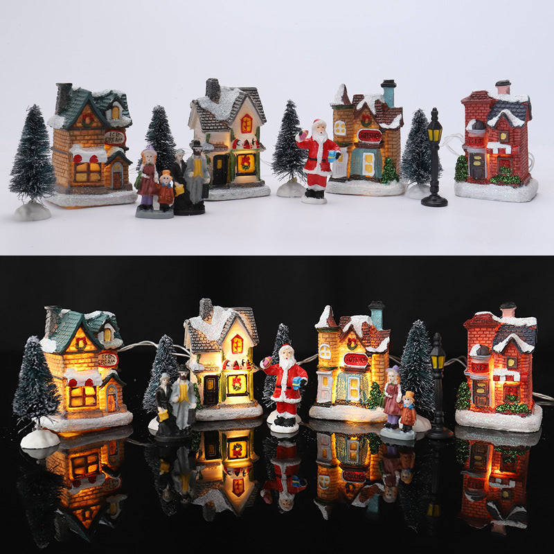 Christmas Village Decoration Set