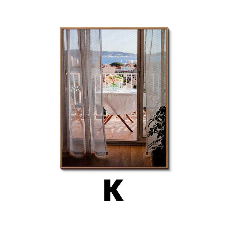 Framed Botanical Window Artwork