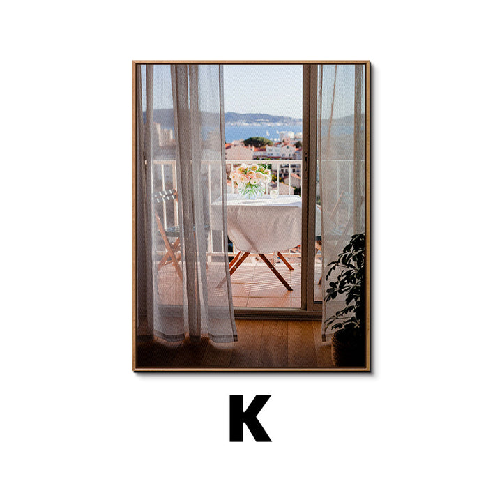 Framed Botanical Window Artwork