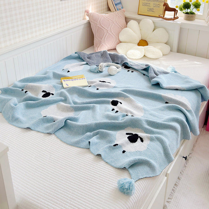Home Decor Cozy Knit Blanket for Living Room