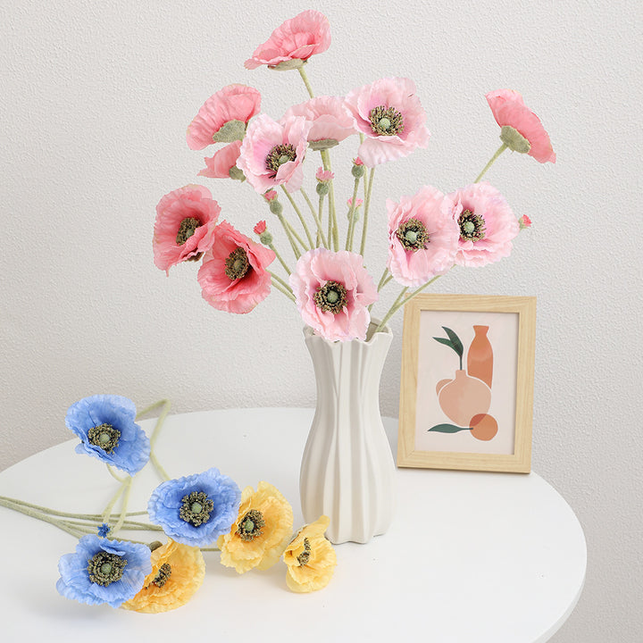 Artificial Romantic Poppy Bouquet