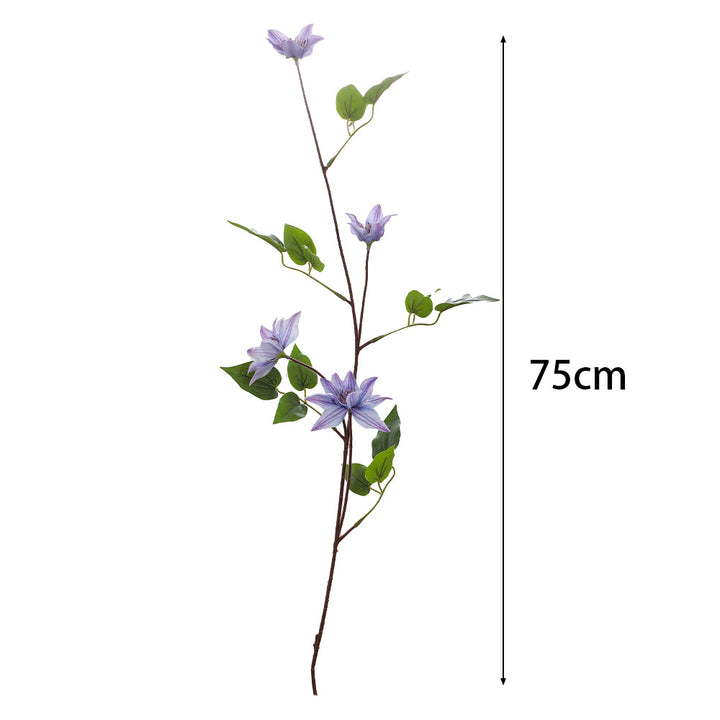 Artificial flower branch with lifelike fig tree leaves