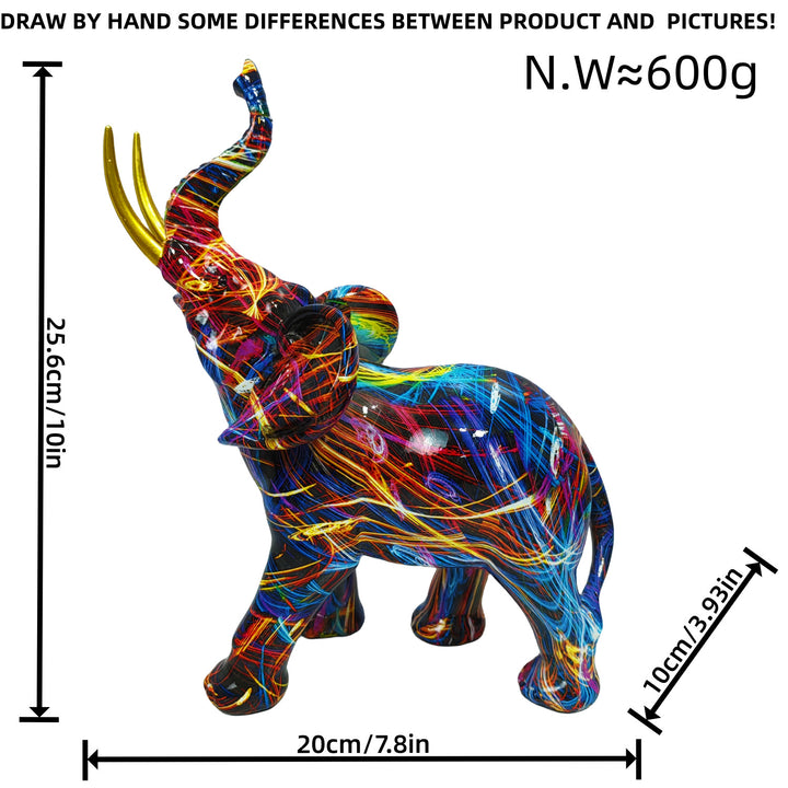 Artistic Elephant Figure