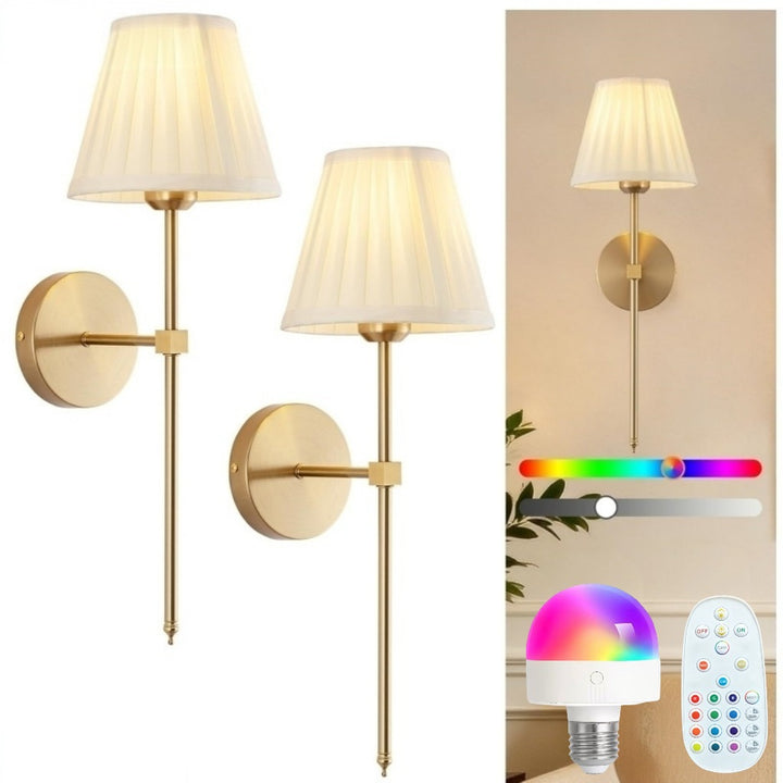 Elegant LED Wall Lamp with Remote Control
