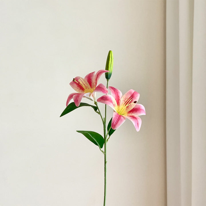 Faux Floral Rose Stem