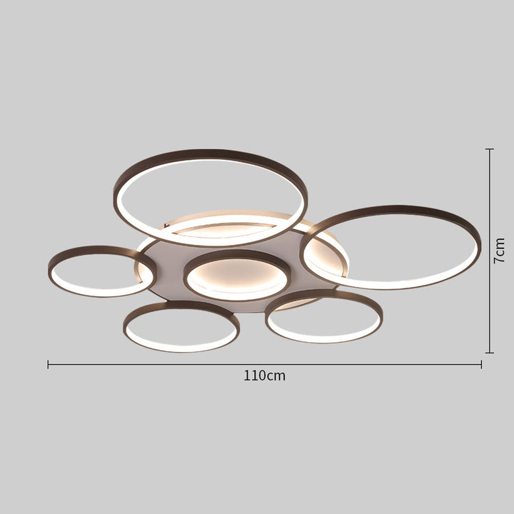 Modern adjustable LED ring ceiling light