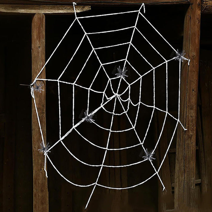 Creepy Halloween decoration spider web