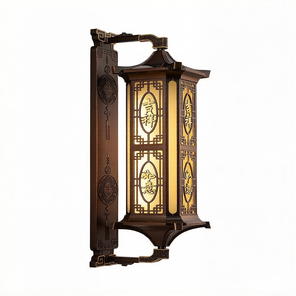 Modern outdoor decorative column light