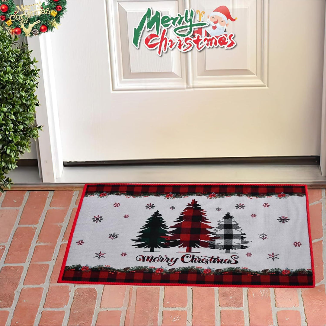 Festive Holiday Door Mat