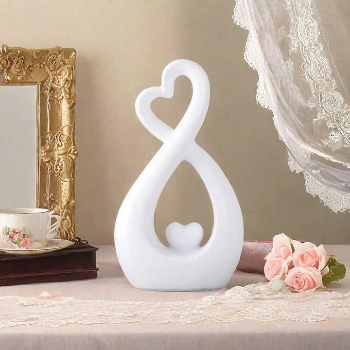 Infinity Heart-Shaped Sculpture