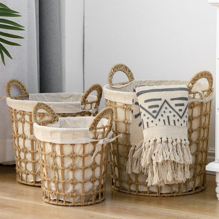 Natural Fiber Decorative Storage Baskets