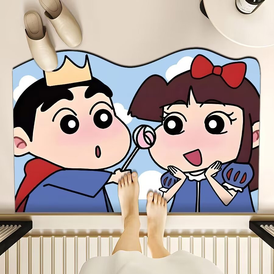 Playful Cartoon-Themed Floor Mat