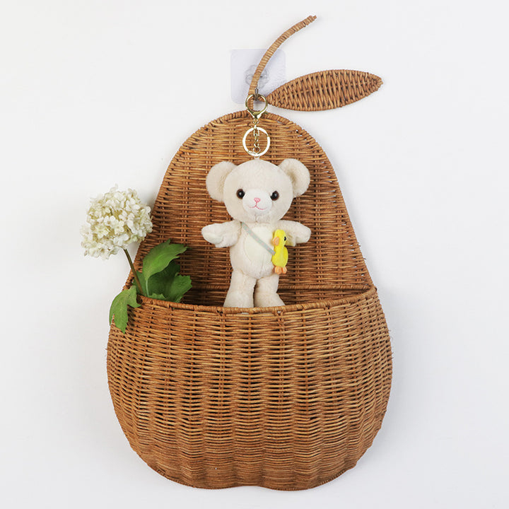 Playful storage basket in apple design