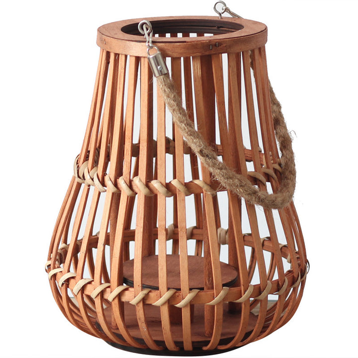 Stylish lantern with hemp handle