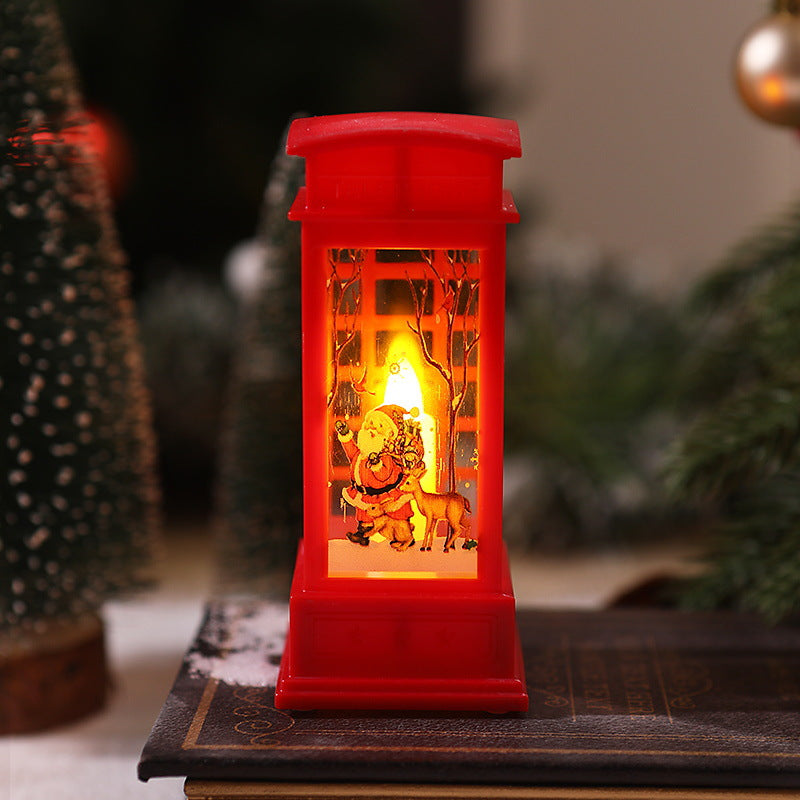 Nostalgic Christmas lantern with LED light