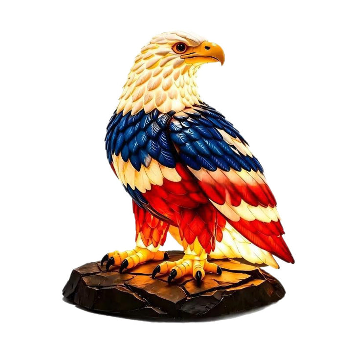 Decorative LED table lamp in eagle design