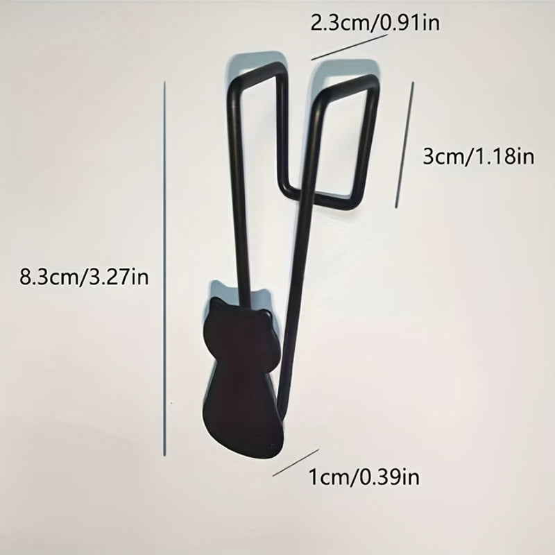 Stylish wall hook with cat motif