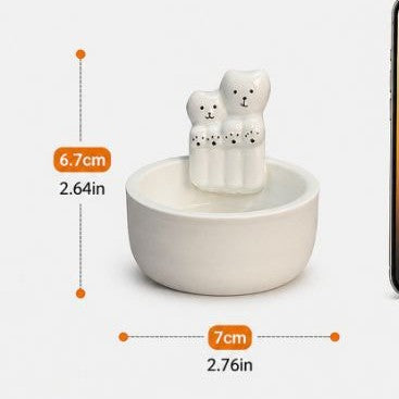 Decorative Ceramic Cat Planter