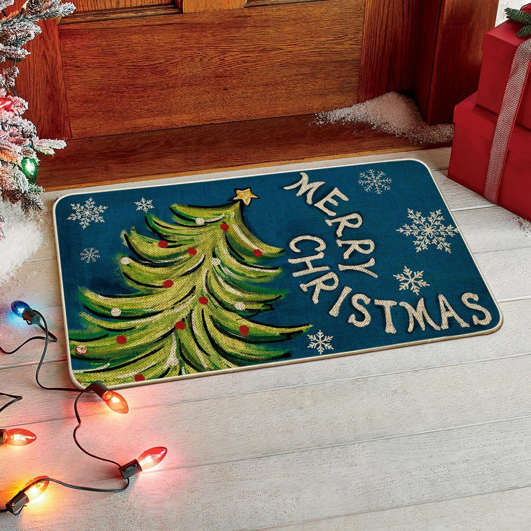 Festive Holiday Door Mat