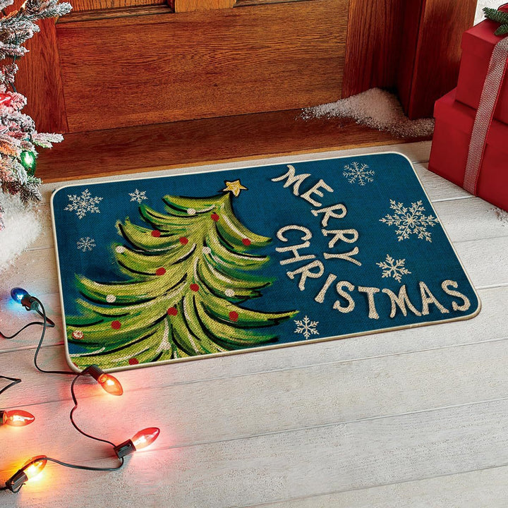 Festive Holiday Door Mat