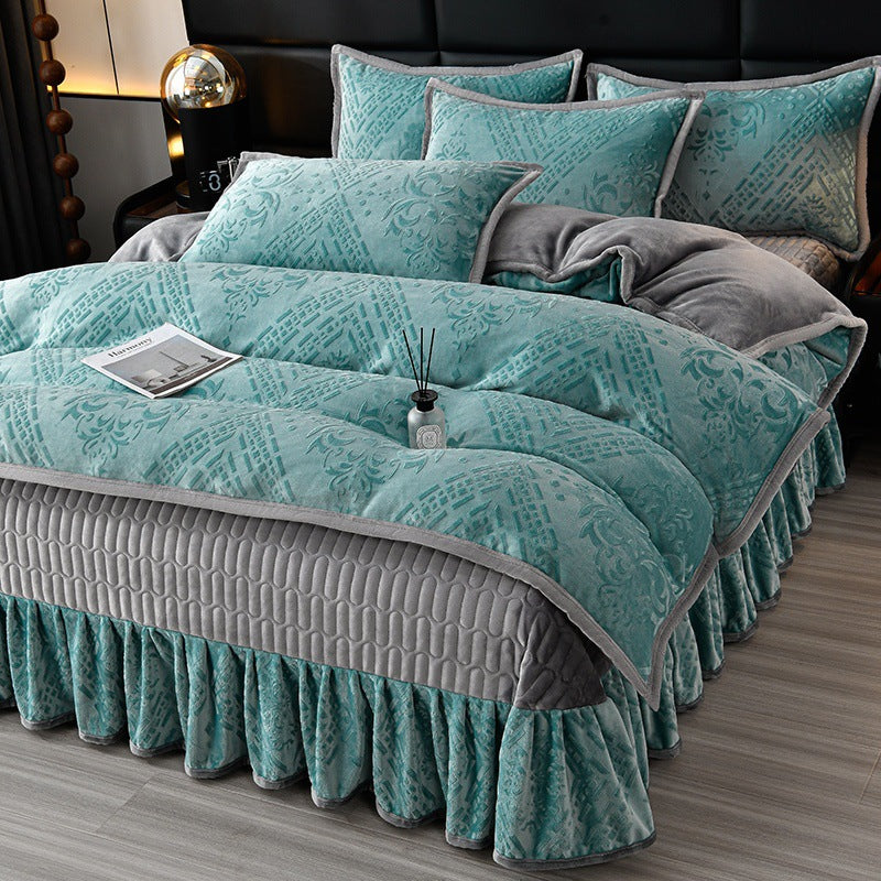 Luxurious Plush Velvet Comforter Set