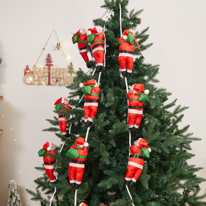 Playful Santa Claus Decoration Figure
