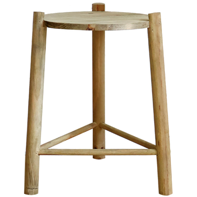 Massive wooden stool
