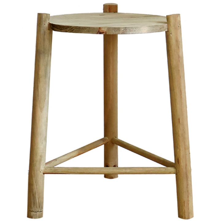 Massive wooden stool