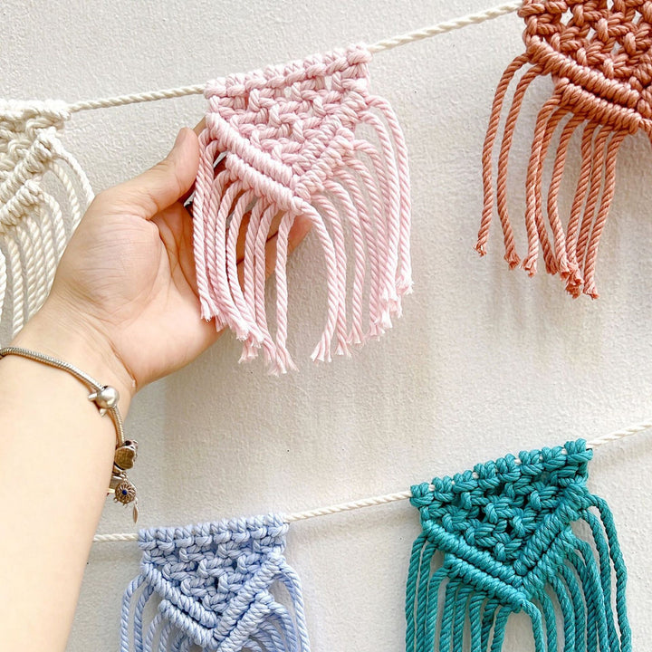 Macrame Wall Decoration with Intricate Fringe