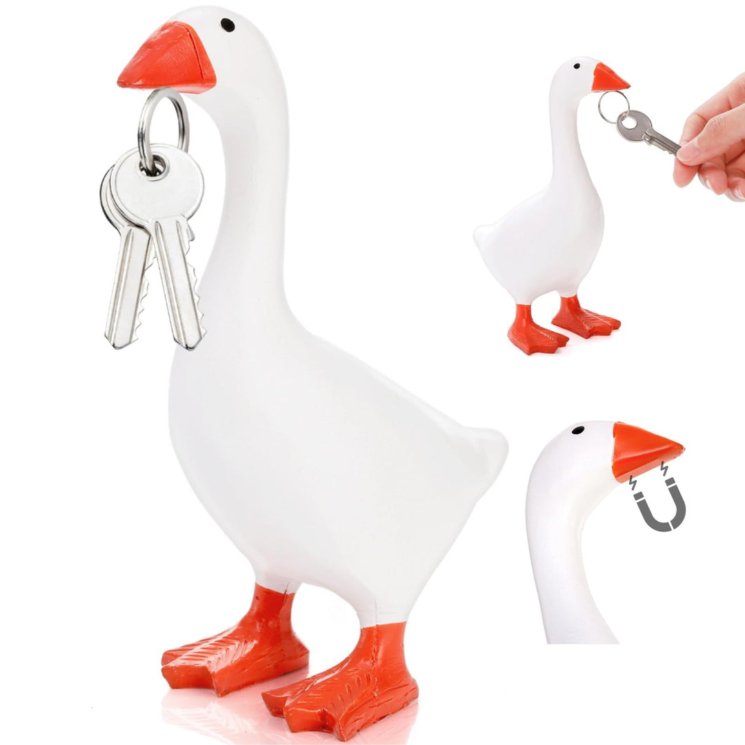 Playful Goose Figurine