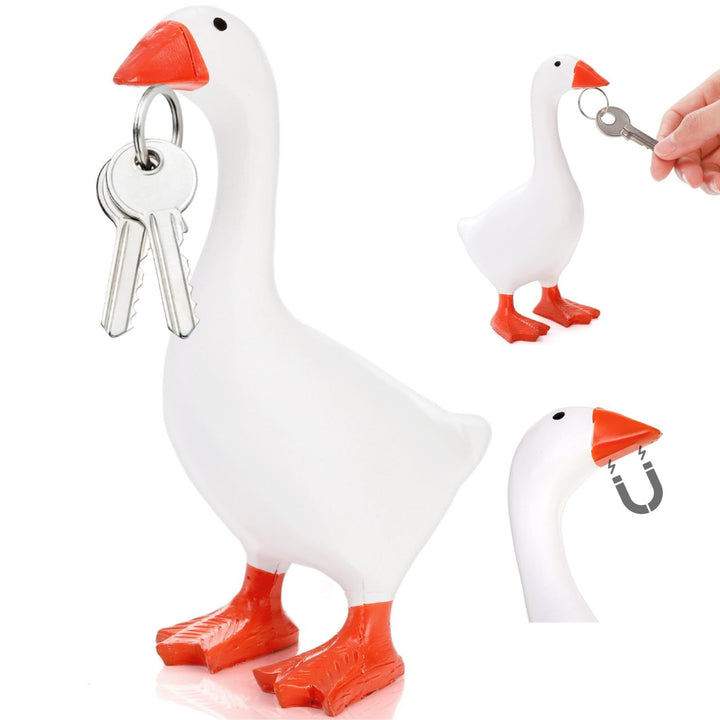 Playful Goose Figurine