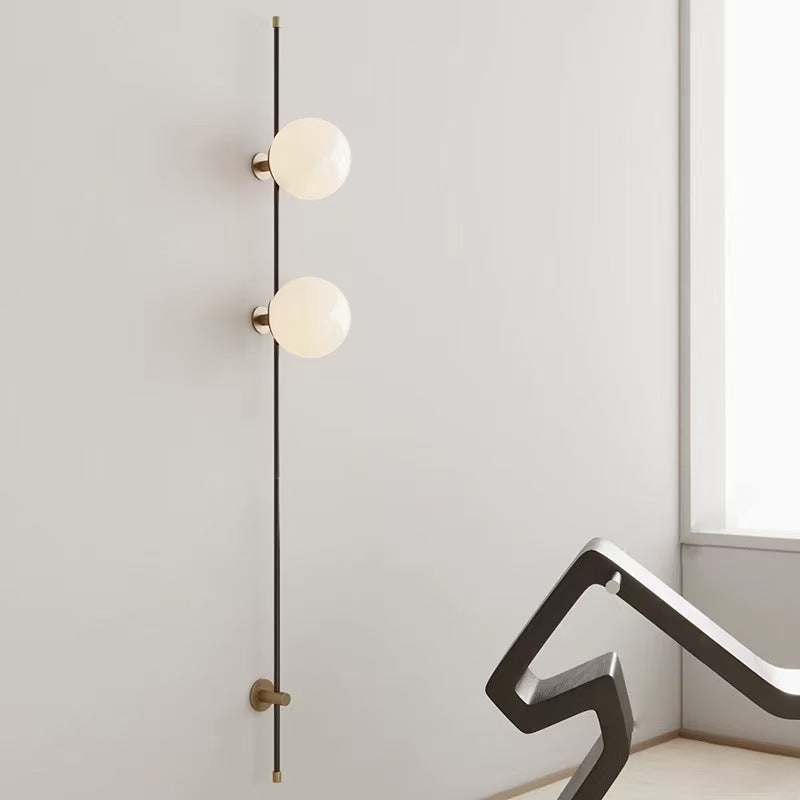 Modern vertical LED wall light