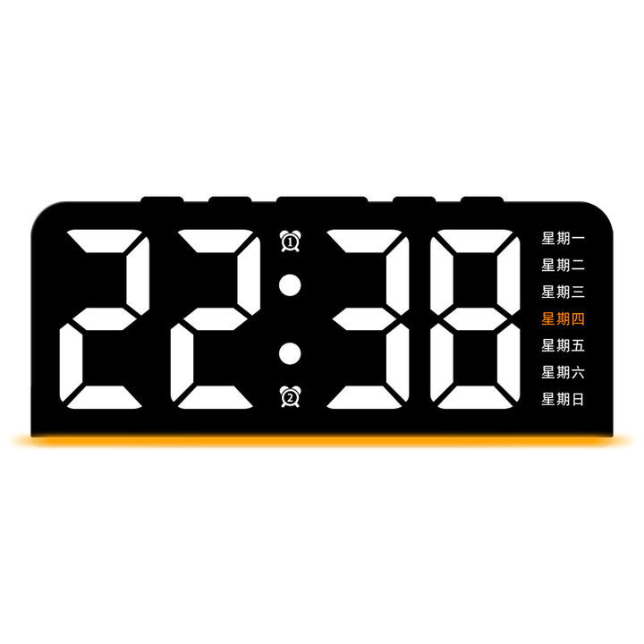 Digital multifunction alarm clock with LED display and alarm function