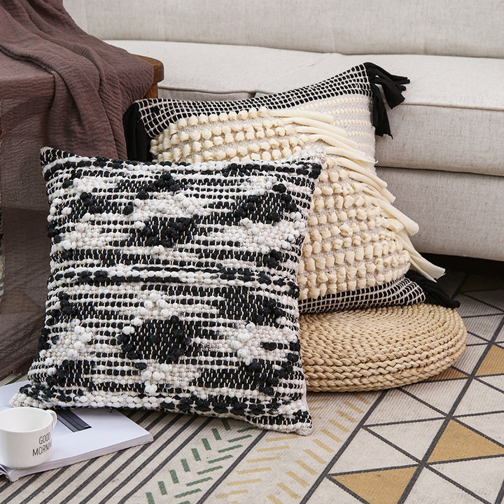 Textured decorative pillow
