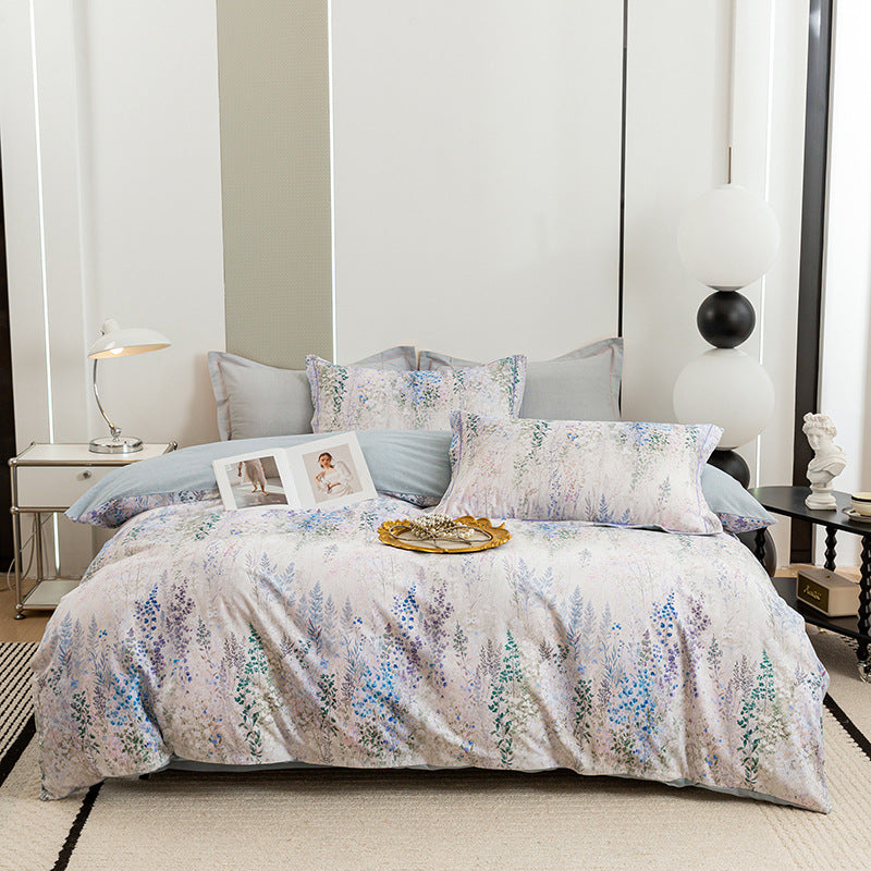Nature-Inspired Botanical Print Duvet Cover Set