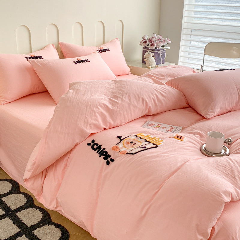 Playful Panda-Themed Duvet Cover Set