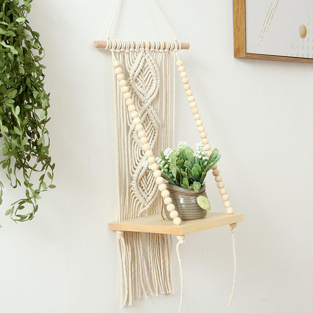 Decorative Macramé Swing Shelf