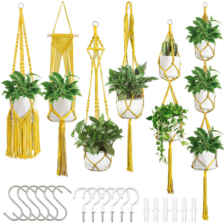 Macrame Plant Hanger Set